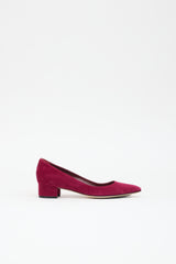Manolo Blahnik Suede  Pump