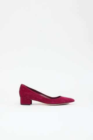 Manolo Blahnik Suede  Pump