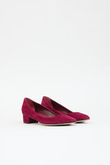 Manolo Blahnik Suede  Pump