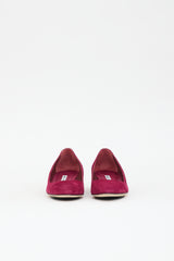 Manolo Blahnik Suede  Pump