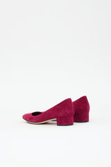 Manolo Blahnik Suede  Pump