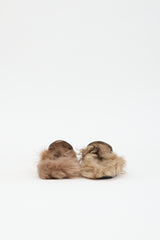Gucci Leather & Fur Princetown Mule