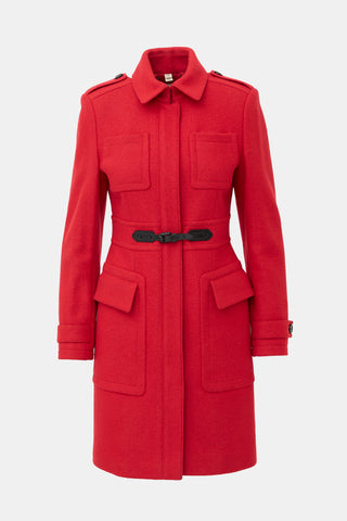 Burberry Wool Zip Coat