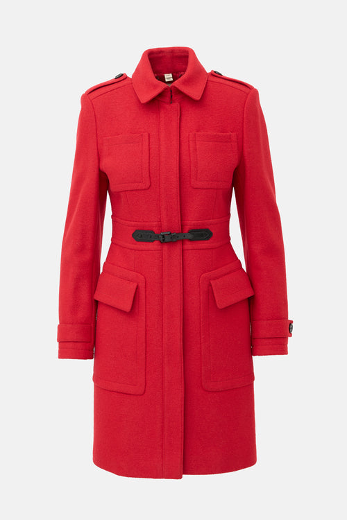 Burberry Wool Zip Coat