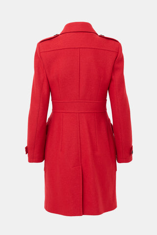Burberry Wool Zip Coat