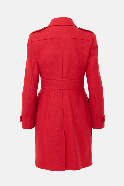 Burberry Wool Zip Coat