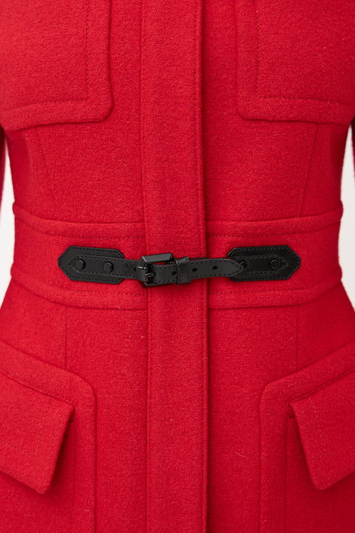 Burberry Wool Zip Coat