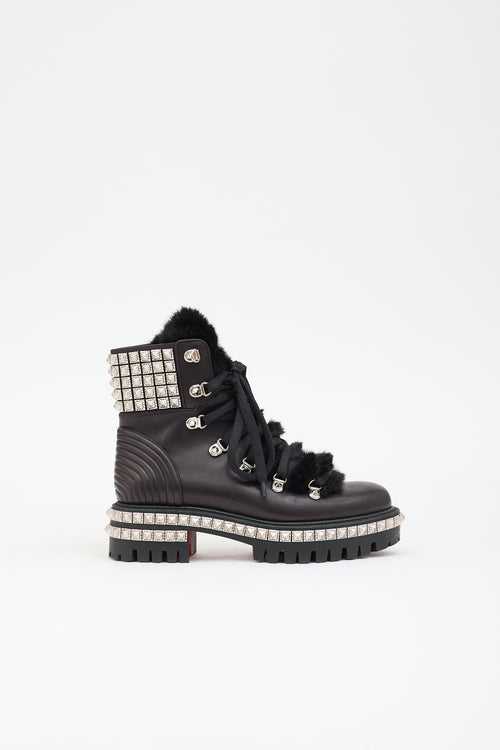 Christian Louboutin Leather Yeti Donna Boot