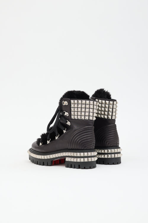 Christian Louboutin Leather Yeti Donna Boot