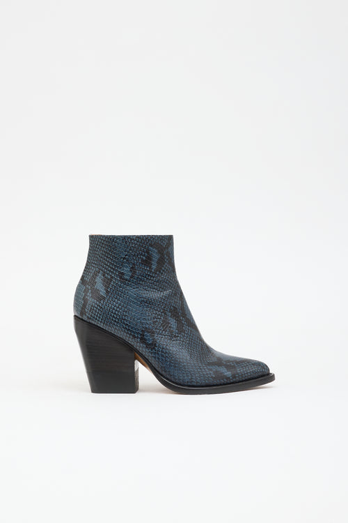 Chloé Leather Embossed Rylee Boot