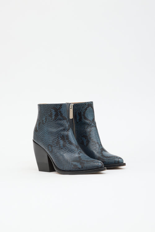 Chloé Leather Embossed Rylee Boot