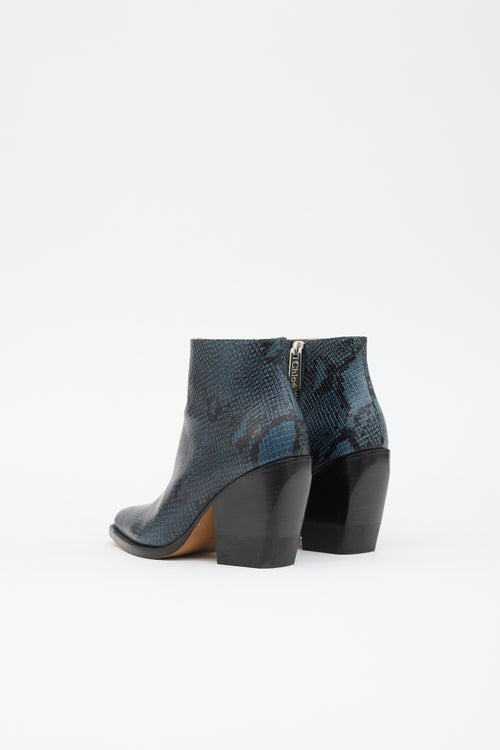 Chloé Leather Embossed Rylee Boot