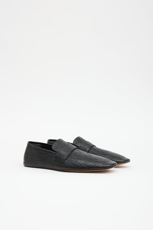 Gucci Leather Ragazzo GG Loafer