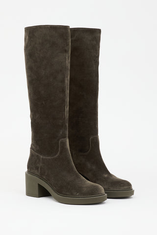 Gianvito Rossi Suede Hynde Boot