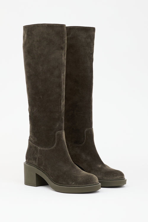 Gianvito Rossi Suede Hynde Boot