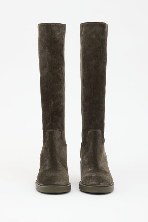 Gianvito Rossi Suede Hynde Boot