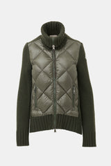 Moncler Wool Puffer Zip Cardigan
