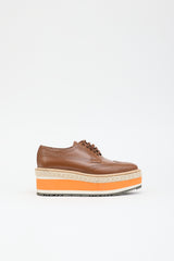 Prada Leather Re-Edition Wingtip Loafer