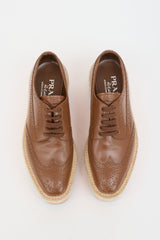 Prada Leather Re-Edition Wingtip Loafer
