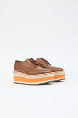 Prada Leather Re-Edition Wingtip Loafer