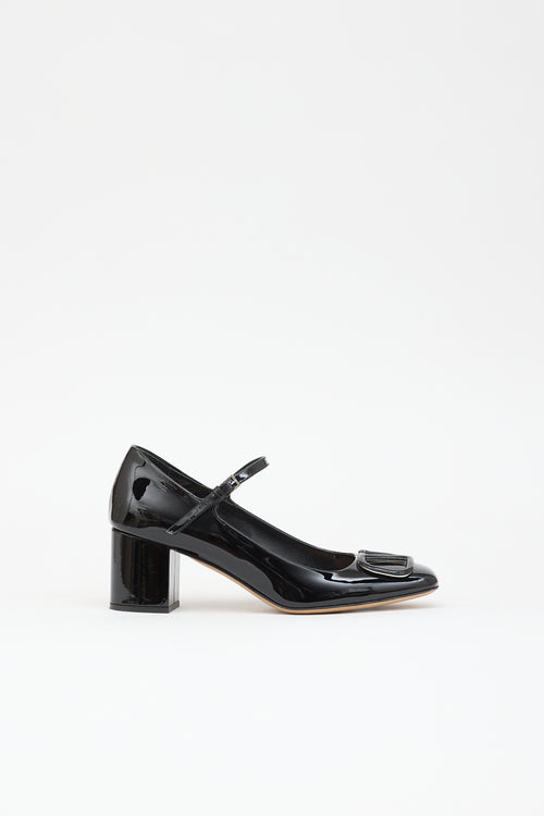 Valentino Patent VLogo Mary Jane Pump