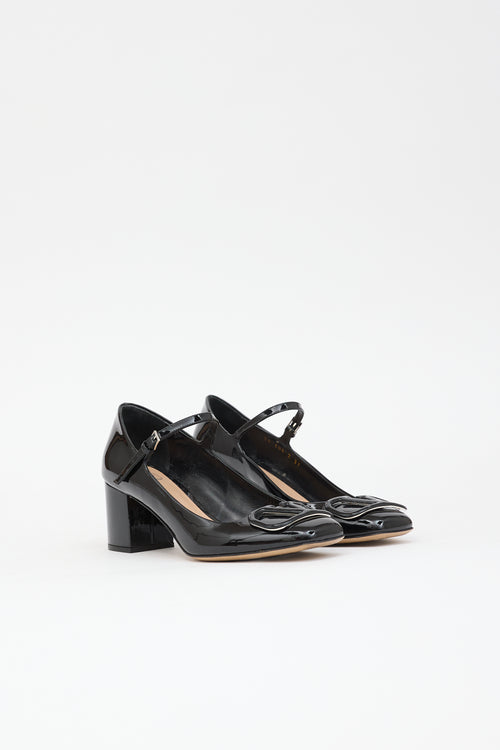 Valentino Patent VLogo Mary Jane Pump