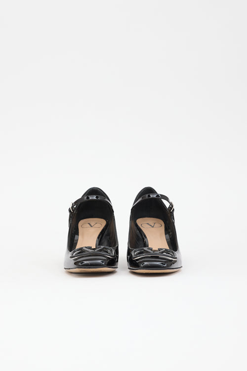 Valentino Patent VLogo Mary Jane Pump