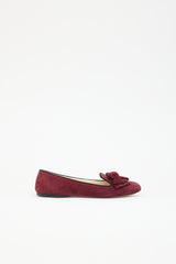 Prada Suede Bow Flat