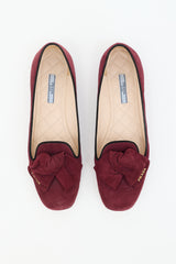 Prada Suede Bow Flat
