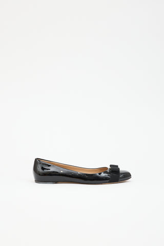 Ferragamo Patent Varina Flat