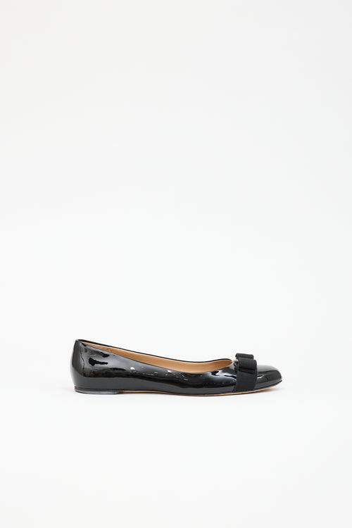 Ferragamo Patent Varina Flat