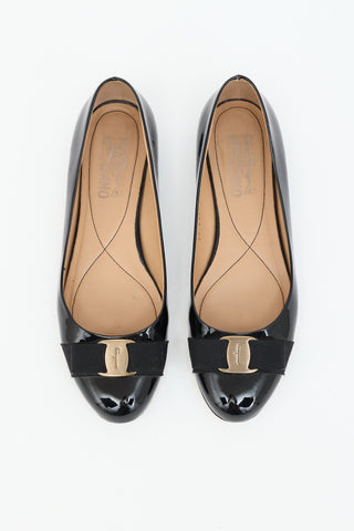 Ferragamo Patent Varina Flat