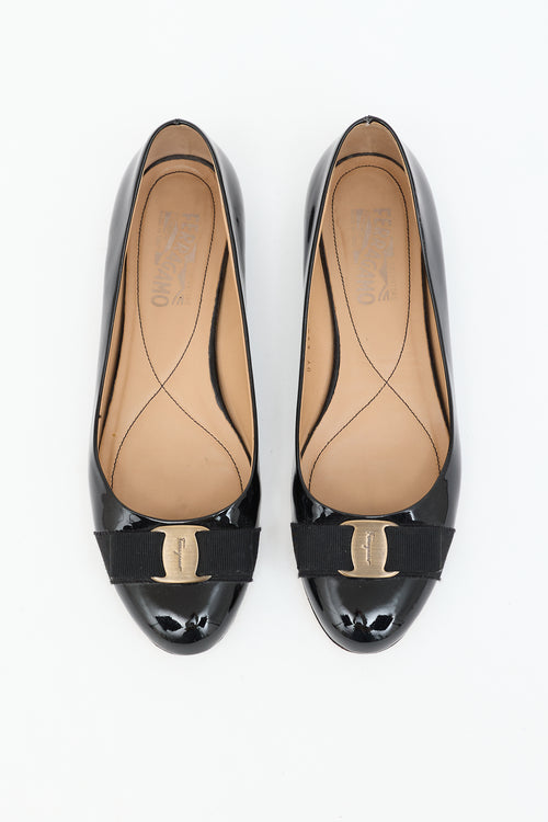 Ferragamo Patent Varina Flat