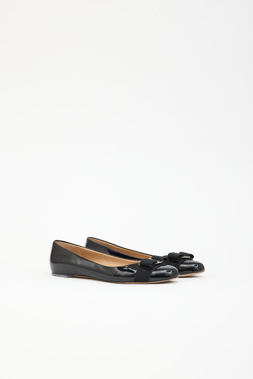 Ferragamo Patent Varina Flat