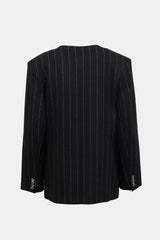 Anine Bing Wool Pinstripe Blazer