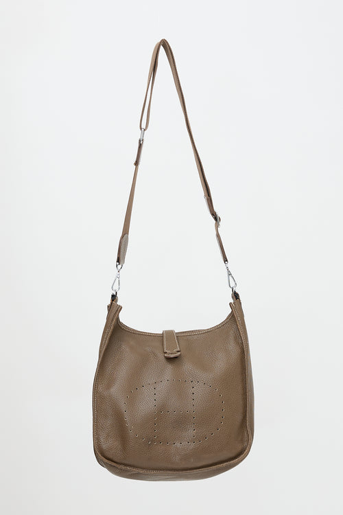 Hermès Etoupe Clemence Evelyne III PM Bag
