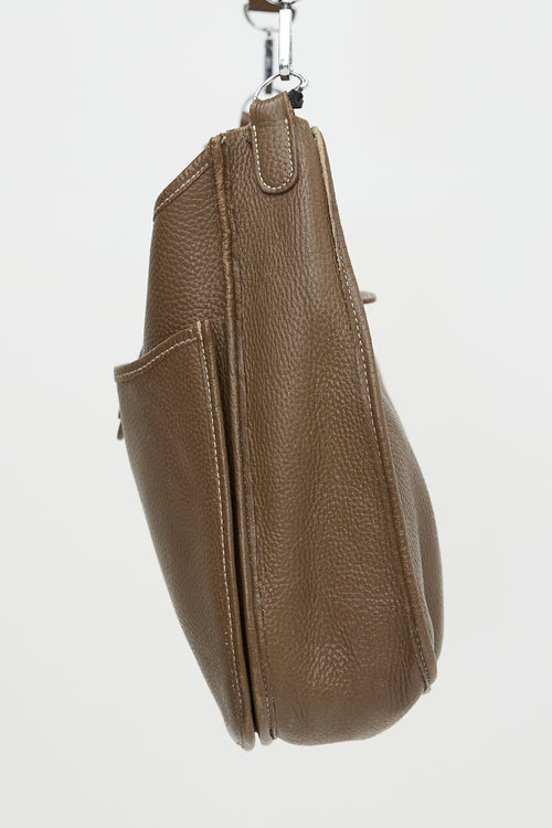 Hermès Etoupe Clemence Evelyne III PM Bag