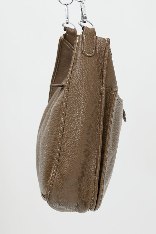 Hermès Etoupe Clemence Evelyne III PM Bag