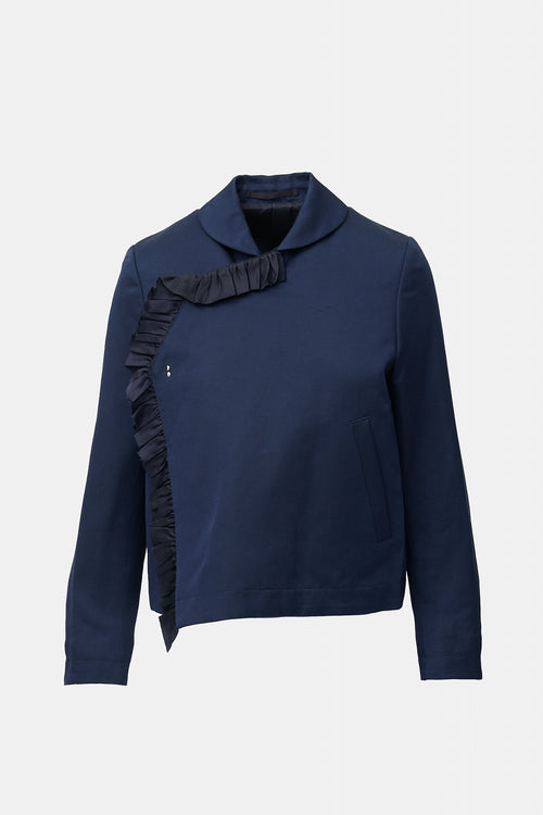 Noir Kei Ninomiya FW 2021 Silk Ruffled Jacket