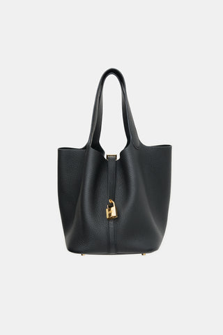 Hermès 2026 Noir Clemence Picotin 22 Bag