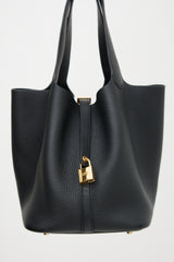 Hermès 2026 Noir Clemence Picotin 22 Bag