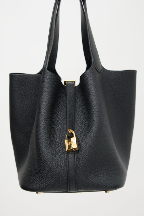 Hermès 2026 Noir Clemence Picotin 22 Bag