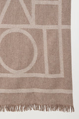 Toteme Cashmere & Wool Monogram Scarf
