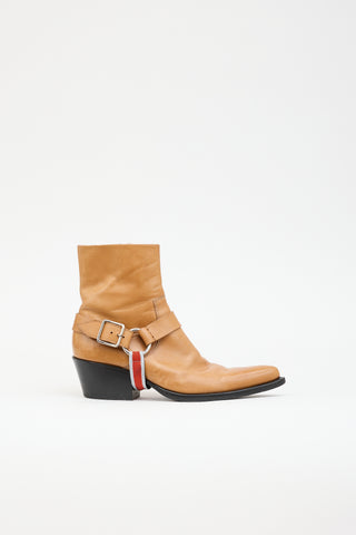Calvin Klein 205W39NYC Leather Harness Western Boot