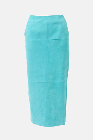 Auralee Suede Midi Skirt