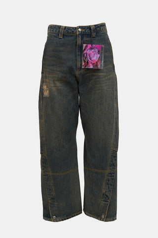 Andersson Bell Twisted Wide Leg Jeans