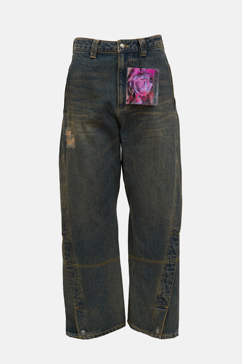 Andersson Bell Twisted Wide Leg Jeans