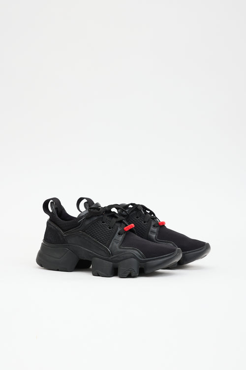 Givenchy Leather & Neoprene Jaw Low Sneaker