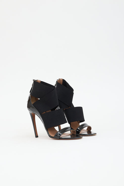 Alaïa Patent & Elastic Sandal