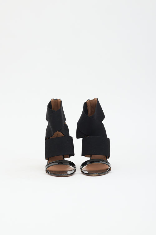 Alaïa Patent & Elastic Sandal